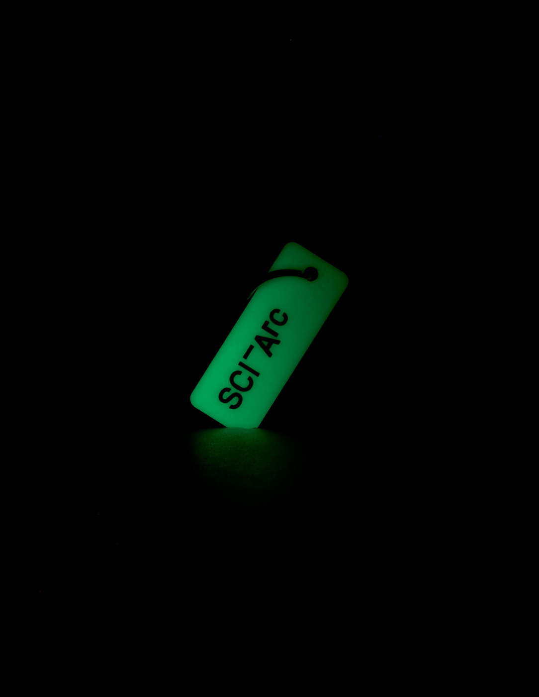sciarc logo glow keychain